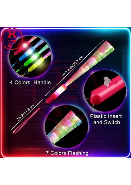 Bir 5 Adet 1 Adet/3 Adet/5 Adet Renkli Fiber Optik Floresan Çubuk LED Bar Parlayan Parti Düğün Sahne LED Işıklı Çubuk Konser Optik Fiberrod (Yurt Dışından) modelleri