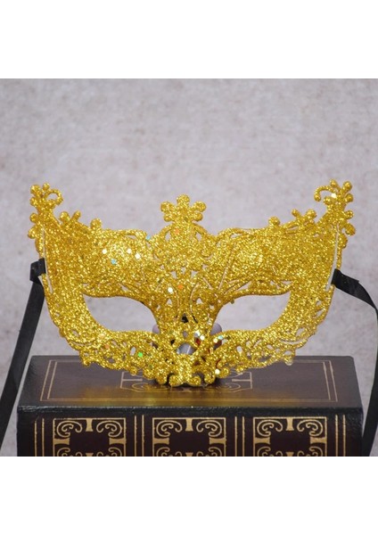 Gül Kırmızı Dantel Maske Noel Partisi Maskesi Payetler Glitter Masquerade Karnaval Süslü Elbise Balo Balo Maskeleri Cadılar Bayramı Kostüm Sahne (Yurt Dışından)