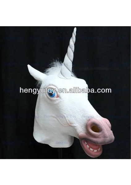 Unicorn Maske Komik Ejderha Gergedan Hippo Horoz Koala Hayvan Maskesi Lateks Parti Panda Unicorn Hayvan Maskesi Çocuk Parti Cadılar Bayramı Maskesi (Yurt Dışından)
