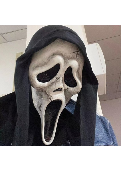 X24057F Çığlık Atan Ghostface Maskesi Komik Ölüm Maskesi Korku Kafatası Halloweendemon Komut Dosyası Öldürme Dekoratif Cadılar Bayramı Partisi Desteği Sahne (Yurt Dışından)