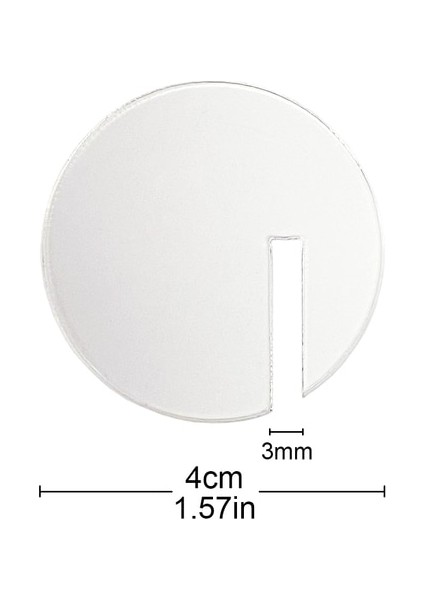 4 cm Şeffaf 50 Adet 10/20/50 Adet Akrilik Daire Kartı Kokteyl Cam Düğün Şarap Bardağı Boş Yuvarlak Içecek Etiketi Düğün Doğum Günü Partisi Dekorasyon Için (Yurt Dışından)
