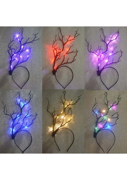 30 10 Adet Yetişkin Çocuk Light Up LED Kedi Kulak Kar Tanesi Ağacı Kafa Bandı Çiçek Taç Doğum Günü Düğün Karnaval Glow Parti Malzemeleri (Yurt Dışından)
