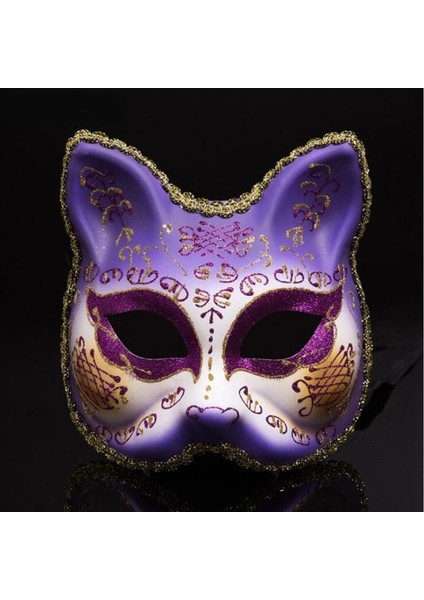 Büyük Cat7 Yeni Venedik Topu Maskeleri Üst Yarım Yüz Masquerade Maskesi Cadılar Bayramı Teması Parti Kedi Cosplay Çocuk Maskesi Dans Makyaj Sahne CKI84 (Yurt Dışından) fiyatları