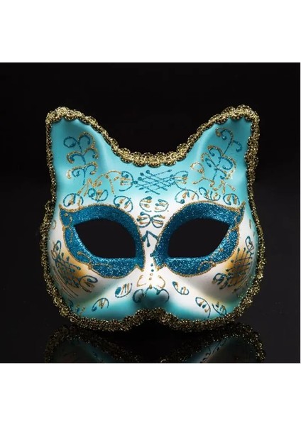 Büyük Cat7 Yeni Venedik Topu Maskeleri Üst Yarım Yüz Masquerade Maskesi Cadılar Bayramı Teması Parti Kedi Cosplay Çocuk Maskesi Dans Makyaj Sahne CKI84 (Yurt Dışından) fırsatları