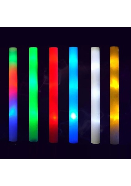 Çok 10 Adet 10/20 Adet Toplu Renkli LED Parlayan Çubuklar Rgb LED Parlayan Köpük Sopa Tezahürat Tüp Koyu Işık Doğum Günü Düğün Parti Malzemeleri (Yurt Dışından) indirimleri