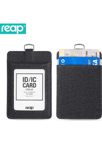 6809HUISE7635 6809 Pu Reap Deri Rozet Tutucu, 1 Kimlik Pencereli, 3 Kart Yuvalı ve Ağır Hizmet Geri Çekilebilir Kordonlu (Yurt Dışından) fiyatları