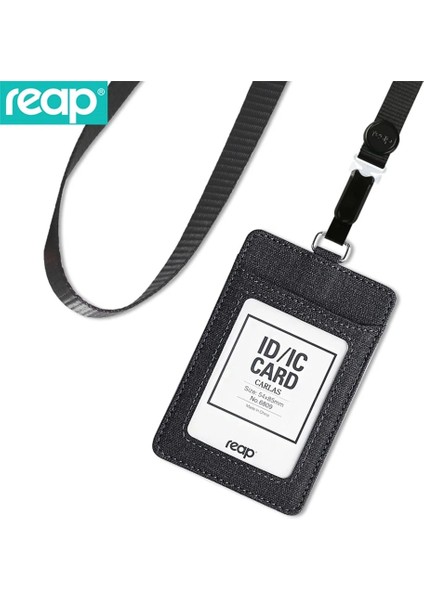 6809HUISE7635 6809 Pu Reap Deri Rozet Tutucu, 1 Kimlik Pencereli, 3 Kart Yuvalı ve Ağır Hizmet Geri Çekilebilir Kordonlu (Yurt Dışından) fırsatları