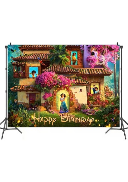 150X100 cm Disney Encanto Parti Arka Planında Doğum Günü Partisi Dekorasyon Arka Planında Sihirli Kız Parti Duvar Bebek Duş Çocuk Fotoğraf Arka Plan (Yurt Dışından)