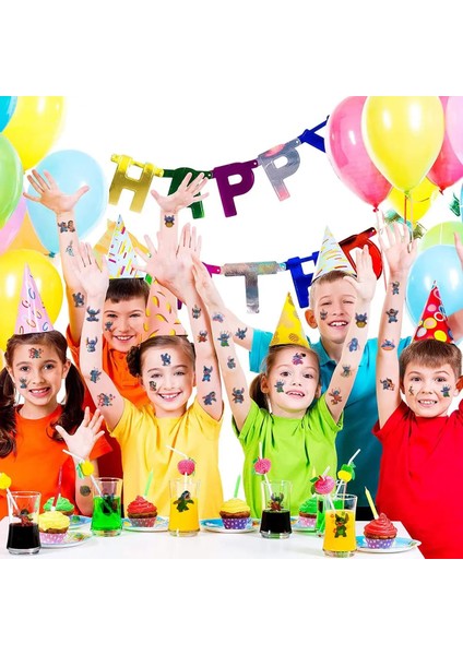 10 Adet Mavi Kaşık Lilo ve Stitch Geçici Dövmeler Çıkartmalar Çocuklar Için Doğum Günü Partisi Malzemeleri Süslemeleri Erkek Kız Parti Oyunu Ödül Çıkartmalar (Yurt Dışından)