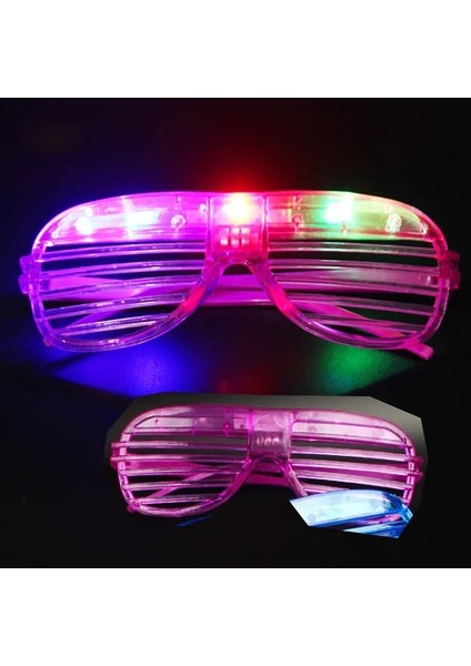 Mor 20 Adet 10/20/50 Adet Karanlıkta Glow Parti Gözlük Light Up LED Gözlük Neon Parti Çocuklar Yetişkinler Için Güneş Gözlüğü Şekeri Doğum Günü Noel (Yurt Dışından)
