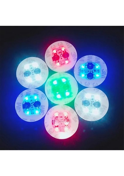 1 Adet Kırmızı Çap 6 cm LED Rgb Şarap Cam Şarap Şişesi Mat Etiket Işık Akülü Flaş Parti Içecek Coaster Noel Vazo Bar Dekorasyon Işık (Yurt Dışından) modelleri