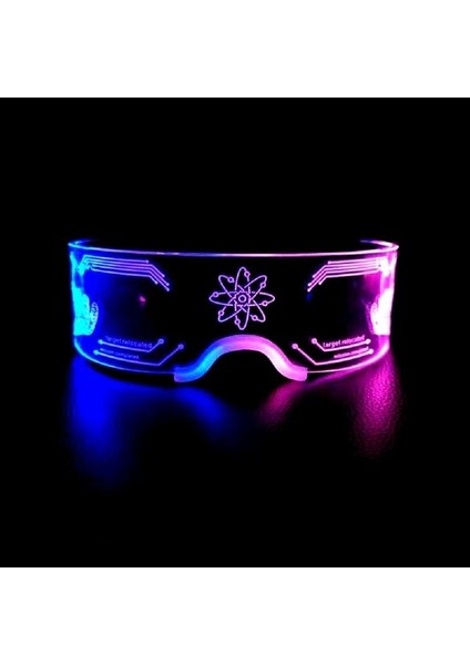 Ikili Kontrol 1 Adet LED Gözlük Kızdırma Çubukları 6 Renk Deklanşör Tonları Gözlükler Karanlıkta Parlıyor Malzemeleri Şekeri Doğum Günü Neon Aydınlık Parti Oyuncak (Yurt Dışından)