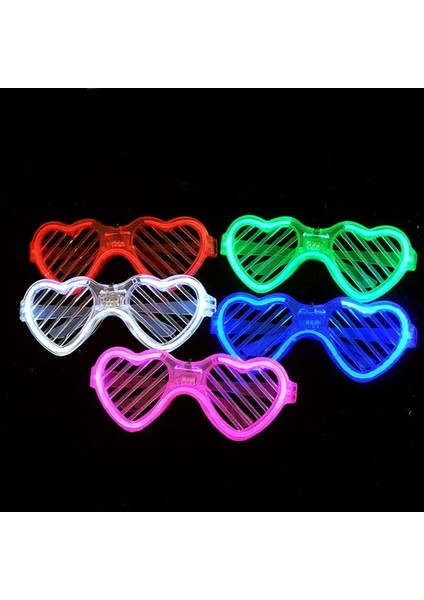 Ikili Kontrol 1 Adet LED Gözlük Kızdırma Çubukları 6 Renk Deklanşör Tonları Gözlükler Karanlıkta Parlıyor Malzemeleri Şekeri Doğum Günü Neon Aydınlık Parti Oyuncak (Yurt Dışından)