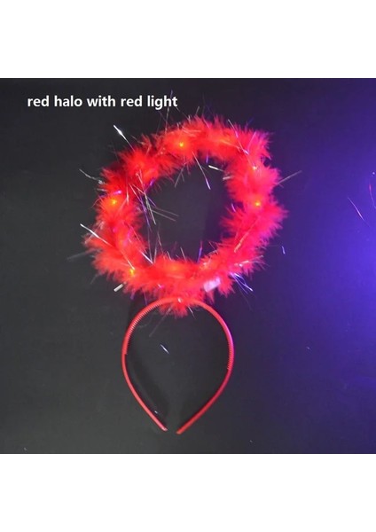 Stil 6 Kadın Kız Yanıp Sönen Light Up Melek Işık Halkası LED Kafa Bandı Glow Neon Parti Cosplay Doğum Günü Kostümleri Festivali Düğün Ramazan (Yurt Dışından)