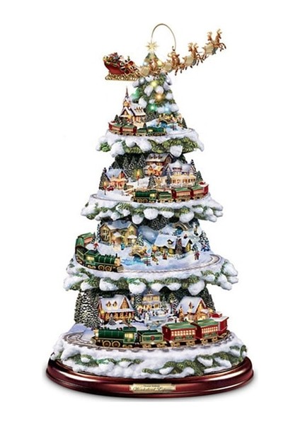 Resim Olarak 20X30 cm Noel Ağacı Pencere Çıkartmaları Dönen Heykel Tren Dekorasyon Noel Süslemeleri Kış Ev Mobilyaları 2023 Navidad (Yurt Dışından)