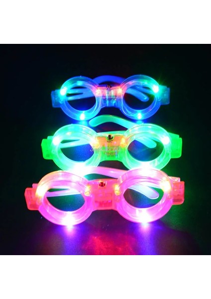 Stil 3 12 Adet Yetişkin Çocuk Kadın LED Gözlük Light Up Güneş Gözlüğü Glow Panjur Deklanşör Neon Flaş Bar Doğum Günü Düğün Parti Favor Cadılar Bayramı (Yurt Dışından) indirimleri