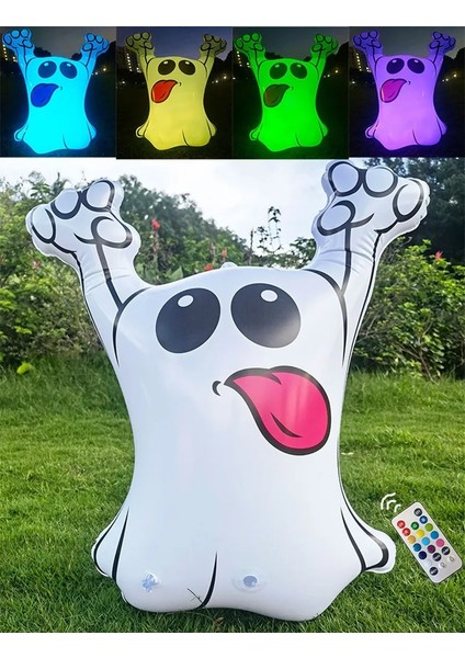 Mor Göz Küresi Cadılar Bayramı Büyük LED Şişme Top Uzaktan Kumanda Aydınlık Kabak Göz Küresi Hayalet Balon Perili Ev Partisi Asılı Dekorasyon (Yurt Dışından)