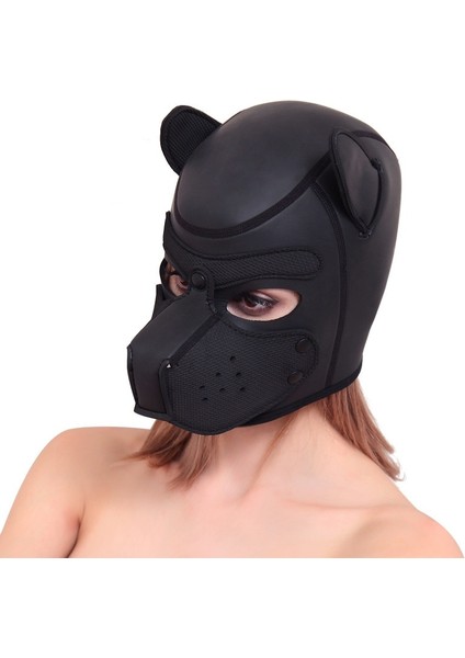 F Rol Oynama Köpek Parti Maskesi, Kulaklı Tam Kafa Maskesi Hayvan Masquerade Tam Yüz Maskesi (Yurt Dışından) fiyatları