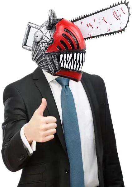 Testere Adam Maskesi 2023 Testere Maskesi Erkekler Için Cosplay Anime Kostümleri Testere Adam Rol Testere Lateks Kask Cadılar Bayramı Sahne Aksesuarları Yetişkin Hediye Için (Yurt Dışından)