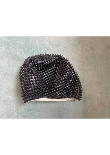 Siyah Başak Çivili Şekil Lateks Tam Yüz Korkunç Kask Cosplay Durian Kafa Rave Parti Film Maskesi Sahne (Yurt Dışından)