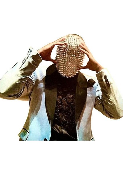 Siyah Başak Çivili Şekil Lateks Tam Yüz Korkunç Kask Cosplay Durian Kafa Rave Parti Film Maskesi Sahne (Yurt Dışından) modelleri