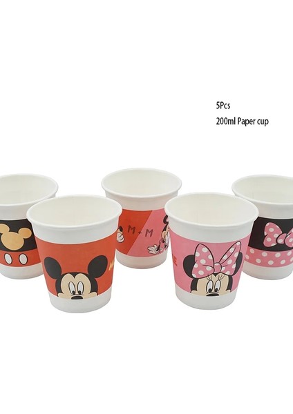 Arka Plan 1 Adet Disney Minnie Mouse Tema Tek Kullanımlık Kağıt Tabak Bardak Saman Masa Örtüsü Parti Malzemeleri Kız Doğum Günü Süslemeleri Bebek Duş (Yurt Dışından)