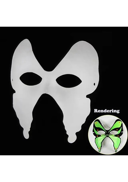 Stil A6 5 Paket Kağıt Mache Maskeleri Dıy Boyama Maskesi Graffiti Boş Maskeler Cadılar Bayramı Kostüm Cosplay Parti Malzemeleri Ev Dekorasyon (Yurt Dışından)