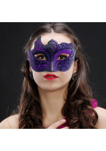 Siyah Zarif Rahat Moda Desen Parti Bar Masquerade Yüz Kapak Festival Için Yarım Yüz Kapak Parti Yüz Kapak (Yurt Dışından) fırsatları