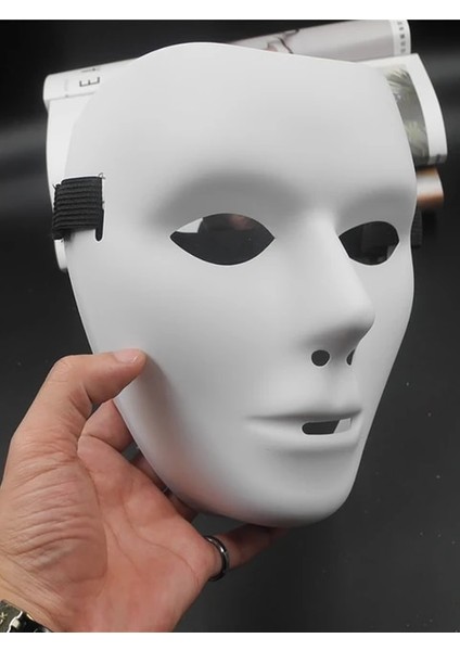 Kadın Para Saf Beyaz Buzlu Maske Hakiki Buhar Maskeli Dansçılar Karışık Dans Cadılar Bayramı Giydirme Topu (Yurt Dışından)