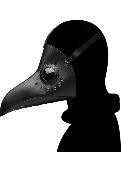 PBM007BK Veba Doktor Maskesi Yetişkin Buhar Punks Korkunç Korku Pu Kuş Doktor Schnabel Maske Cadılar Bayramı Cosplay Gaga Maskesi Prop Karnaval (Yurt Dışından)