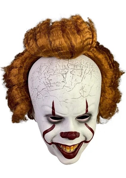 C Kırmızı Göz Lateks Maske Cadılar Bayramı Partisi Cosplay Palyaço Yüz Kapak Cadılar Bayramı Partisi Kırmızı Göz Lateks Başlık Yetişkin Lateks Palyaço Maskesi (Yurt Dışından)
