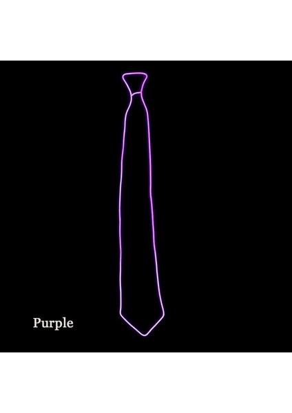 D Mor Sıcak Satış LED Festivali Rave Işık Parti Cosplay Vendetta Guy Fawkes Flaş Takım Elbise El Şapka + Parlayan Kravat + Neon Maske Bar Dans Malzemeleri (Yurt Dışından)