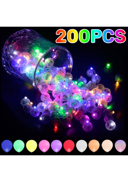Sıcak Beyaz 50PCS 50/100/200PCS LED Balon Işık Mini Yuvarlak Top Minik Işıklar Aydınlık Lamba Fener Aydınlatma Düğün Bar Partisi Doğum Günü Dekorasyon (Yurt Dışından) fiyatları