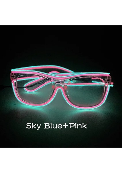 Çift Renkler 5 Ses Aktif Yepyeni Neon LED Ampuller Işıldayan Parlayan Gözlük Karnaval Dekor El Tüp Rave Kostüm Partisi Için Soğuk Işık Köpüklü Gözlük (Yurt Dışından)