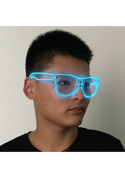 Çift Renkler 5 Ses Aktif Yepyeni Neon LED Ampuller Işıldayan Parlayan Gözlük Karnaval Dekor El Tüp Rave Kostüm Partisi Için Soğuk Işık Köpüklü Gözlük (Yurt Dışından)