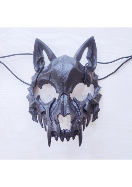 Stil-2 Yeni Hayvan Maskesi Japon Anime Yarım Yüz Maskesi Cosplay Unisex Masquerade 2022 Cadılar Bayramı Karnaval Parti Sahne (Yurt Dışından) modelleri