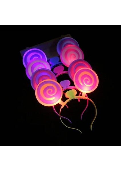 12 10 Adet LED Işık Up Yanıp Sönen Kafa Bandı Gözlük Scrunchies Broş Glow Parti Aksesuarları Çiçek Taç Doğum Günü Hediyesi Düğün Hediyesi (Yurt Dışından)