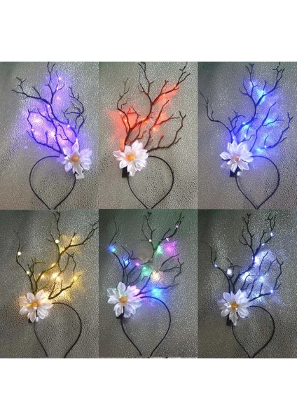 12 10 Adet LED Işık Up Yanıp Sönen Kafa Bandı Gözlük Scrunchies Broş Glow Parti Aksesuarları Çiçek Taç Doğum Günü Hediyesi Düğün Hediyesi (Yurt Dışından) indirimleri