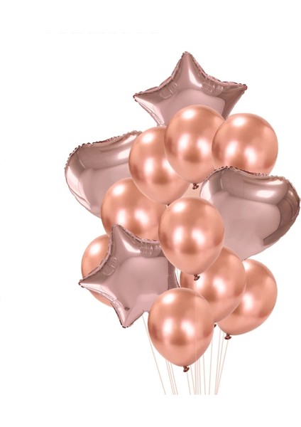 20 Adet Gül Altın C 14/20 Adet Gül Altın Balon Seti Konfeti Lateks Balon Kız Erkek Doğum Günü Düğün Noel Partisi Dekorasyon Bebek Duş Hediye (Yurt Dışından) indirimleri