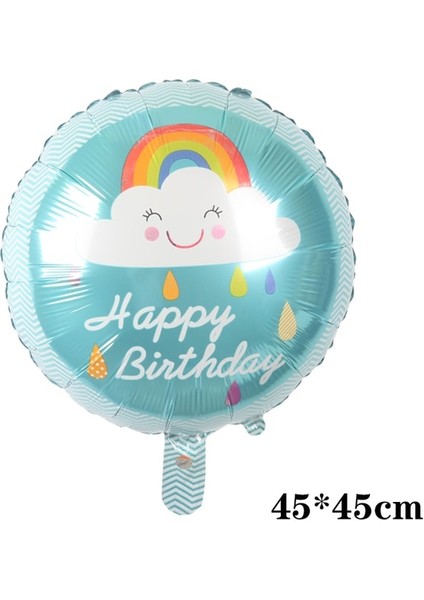 Mavi Gökkuşağı B 1 Adet Büyük Gökkuşağı Gülümseme Beyaz Bulut Folyo Balon Erkek Kız Doğum Günü Partisi Helyum Balon Süslemeleri Bebek Duş Çocuk Oyuncak Hediye Topu (Yurt Dışından) fiyatları