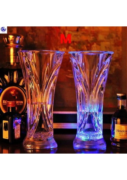 M-1 Adet LED Otomatik Yanıp Sönen Bardak Sensörü Işık Up Kupa Şarap Bira Viski Atış Içecek Glow Noel Partisi Bar Club Doğum Günü Drinkware (Yurt Dışından)