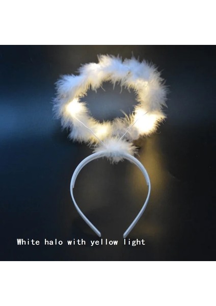 Stil 2 Kadın Kız Yanıp Sönen Light Up Melek Işık Halkası LED Kafa Bandı Glow Neon Parti Cosplay Doğum Günü Kostümleri Festivali Düğün Ramazan (Yurt Dışından)