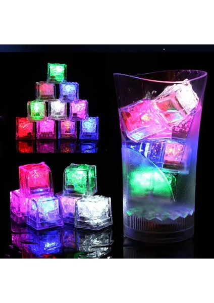 Mavi 1 Adet LED Işık Buz Küpleri Aydınlık Gece Lambası Parti Bar Düğün Fincan Dekorasyon Gece Lambası Parti Bar Düğün Fincan Dekorasyon Fincan (Yurt Dışından) fiyatları