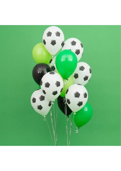 Stil A Mix 13 Adet 1 Takım Yeşil Futbol Futbol Lateks Balonlar Futbol Tema Parti Helyum Hava Balonu Erkek Doğum Günü Oyunları Olay Parti Malzemeleri (Yurt Dışından)