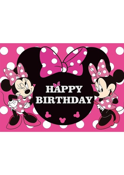 Stil 11 1 Adet Minnie Mouse Fotoğraf Backdrop Minnie Doğum Günü Arka Plan Prenses Kız Pembe Dekorasyon Bebek Duş Parti Malzemeleri (Yurt Dışından) indirimleri