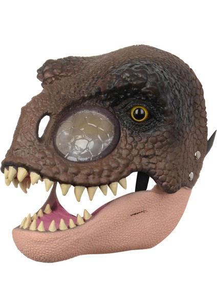 Yaratıcı Bir Dinozor Kafa Maskesi Hareketli Çene Raptor Maskesi Gerçekçi Lateks Tam Kafa Karnaval Giydirme Masquerade Cosplay Parti Için (Yurt Dışından) fırsatları