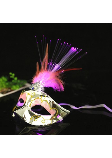 B05 10 Adet 10 Adet LED Glow Flaş Işığı Up Tüy Masquerades Venedik Maskeleri Kostümleri Doğum Günü Düğün Parti Kostüm Cadılar Bayramı Noel (Yurt Dışından) modelleri