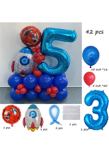 Örümcek Adam 3 10 Adet Disney Minnie Mickey Mouse Şişme Alüminyum Balon Erkekler ve Kızlar Için Bebek Duş Çocuk Doğum Günü Partisi Etkinlikleri Dıy Dekor (Yurt Dışından)