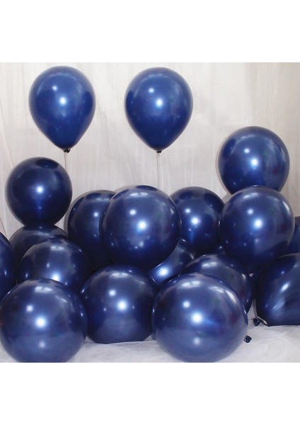 Inci Beyazı 10 Adet 10 "metalik Parlak Mavi Balonlar Lacivert Lateks Balon Doğum Günü Düğün Parti Dekor Sevgililer Günü Hava Balonu 10 Inç (Yurt Dışından) modelleri