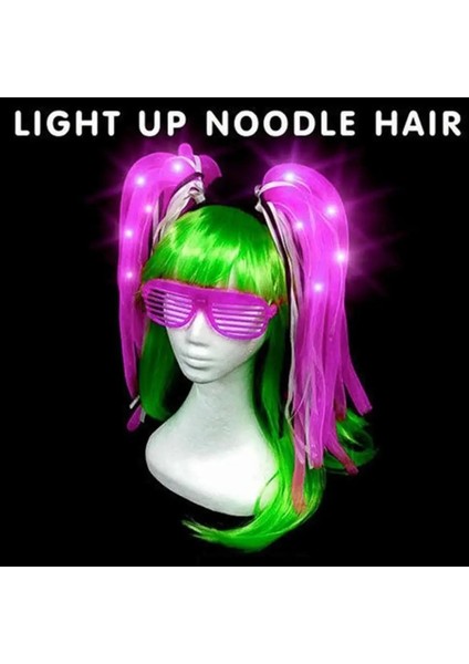 Kırmızı LED Işık Yanıp Sönen Neon Parti Rave Saç Örgüler Kafa Bandı Glow Saç Örgü Aydınlık Cadılar Bayramı Yanıp Sönen Kafa Bandı Kostüm Giydirme (Yurt Dışından) fırsatları